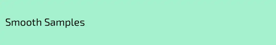 Smooth Samples